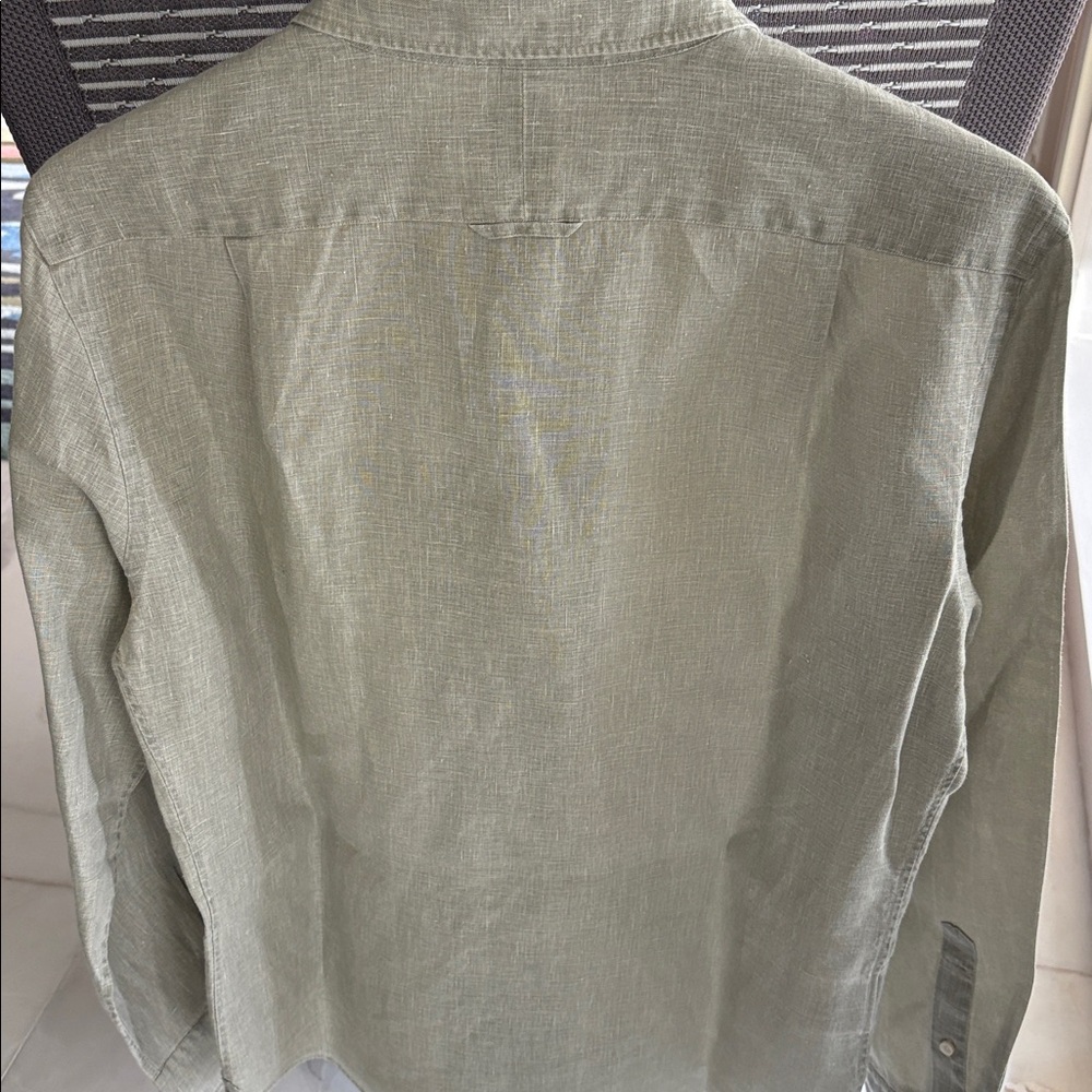 Men's Beige Button-Down Shirt by B - Picture 8 of 8